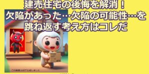 建売住宅の後悔を解消！欠陥がある…欠陥の可能性…を跳ね返す考え方はコレだ
