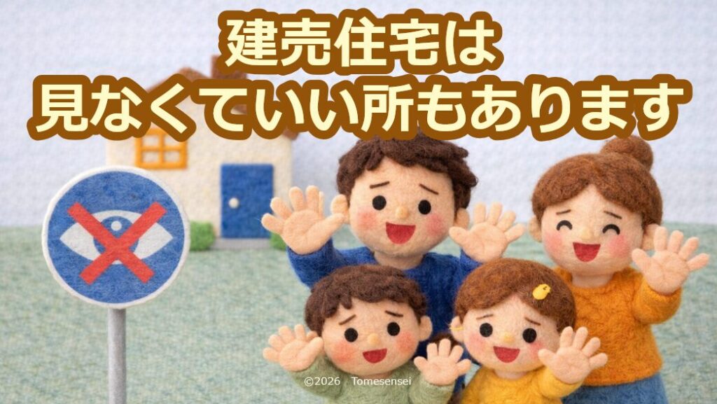 建売住宅は見なくていい所もあります