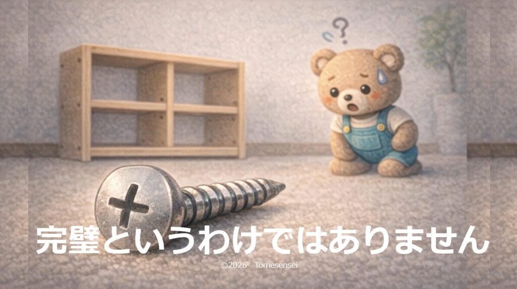 完璧というわけではありません