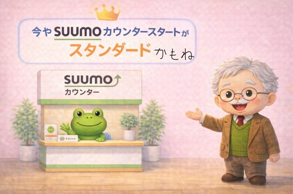 SUUMOカウンタースタートがスタンダードかもね